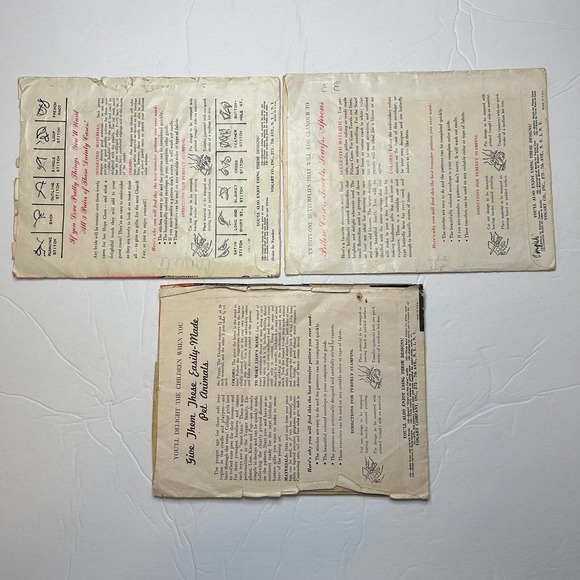 Vintage Vogart Transfer Patterns #159, #292, #202 - Picture 2 of 10